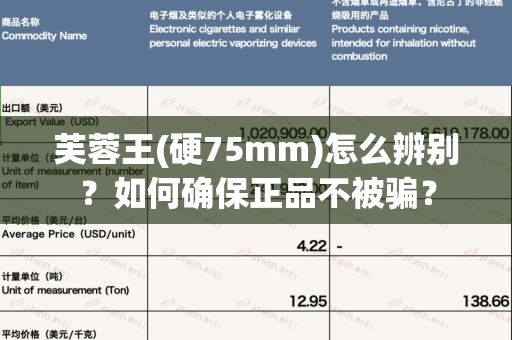 芙蓉王(硬75mm)怎么辨别？如何确保正品不被骗？